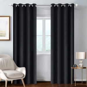 ZÁCLONY HOTOVÉ 140 X 260 CM NA PRŮCHODKÁCH BASIC ČERNÁ